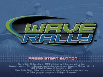 Wave Rally screen shot title